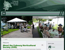 Tablet Screenshot of cobourggardenclub.org